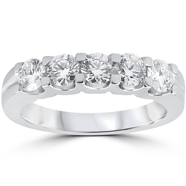 Pompeii3 Diamond Wedding Ring White Gold US 7.5 2