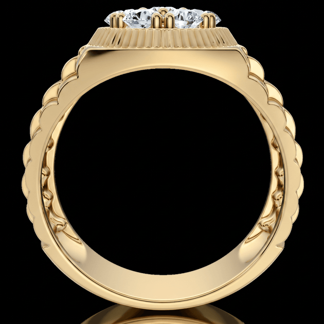 Pompeii3 1Ct TDW Diamond Ring Yellow Gold US 9 5