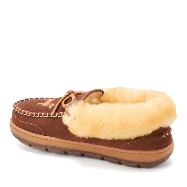 Fireside by Dearfoams Gladstone Shearling Moccasin Multi US 7 4