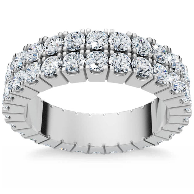 Pompeii3 2.25Ct Diamond Eternity Ring Gold US 7.5 2