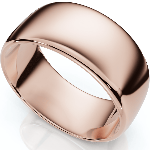 Pompeii3 Dome Wedding Band Rose Gold US 8 2