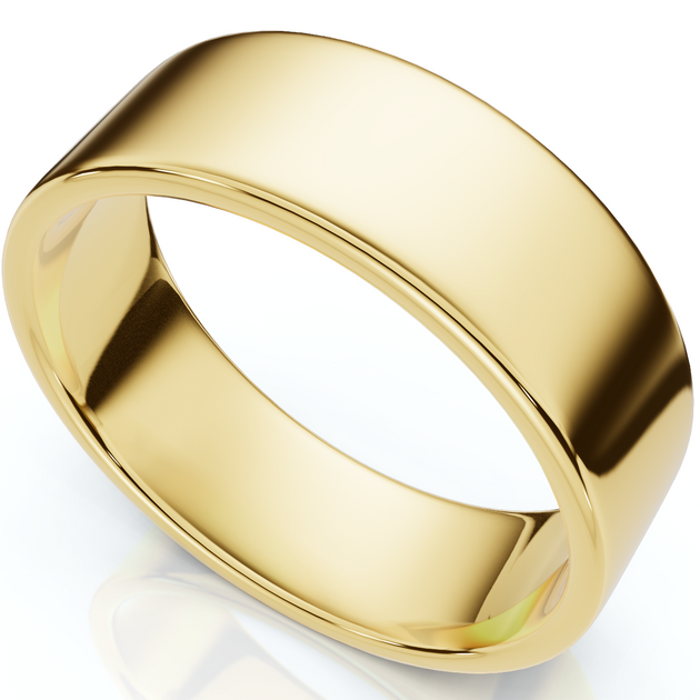 Pompeii3 Wedding Band Yellow Gold US 7 2