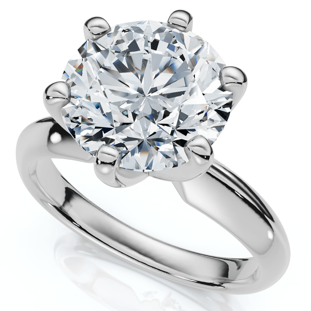 Pompeii3 Solitaire Engagement Ring 14k Gold US 7 5