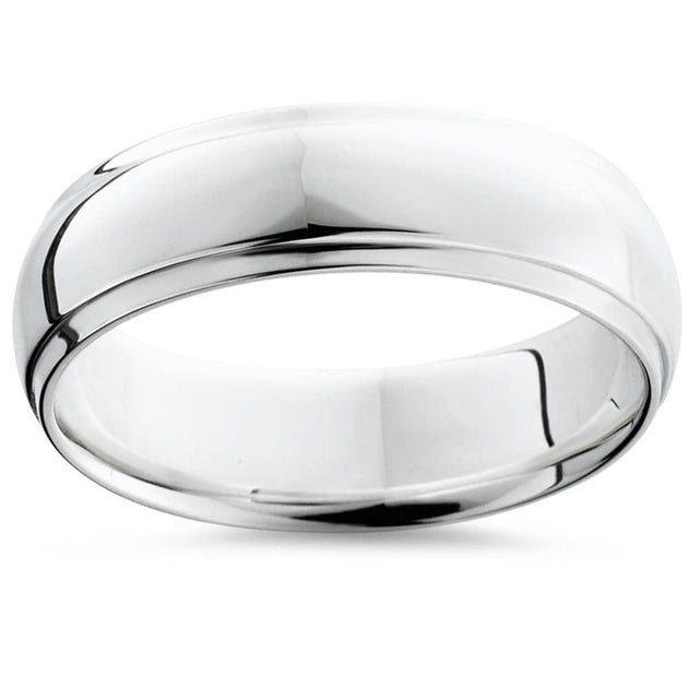 Pompeii3 Step Cut Wedding Band Platinum US 8 2