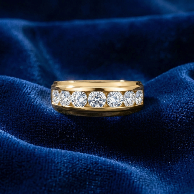 Pompeii3 4Ct Diamond Ring Yellow Gold US 8.5 6