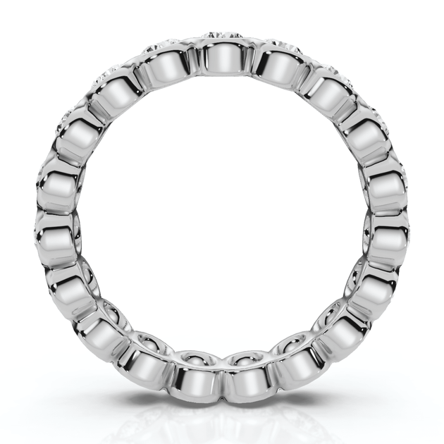 Pompeii3 Bezel Set Diamond Eternity Ring 14K Gold US 7 3