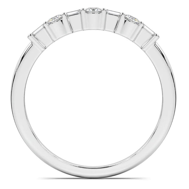 Pompeii3 1/5ct Stackable Diamond Anniversary Ring 14k Gold White US 5.5 5