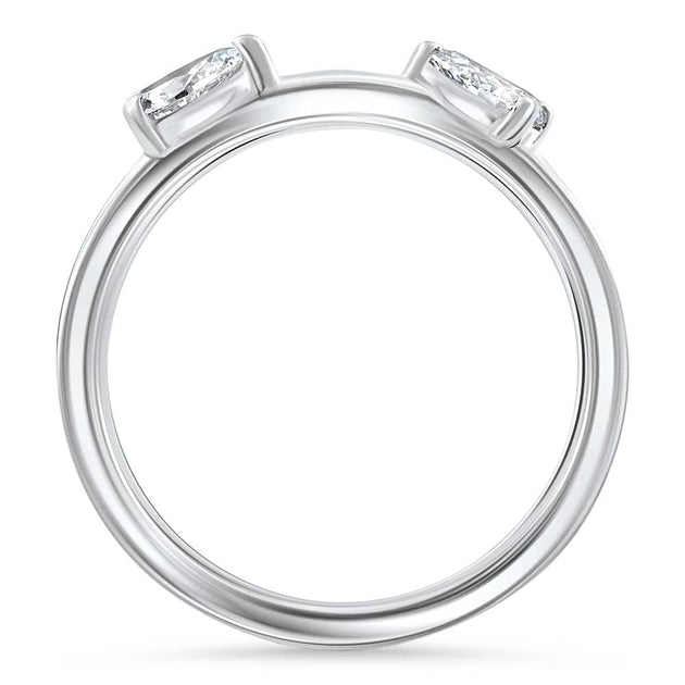 Pompeii3 Contour Wedding Guard Ring 14k Gold US 7.5 6