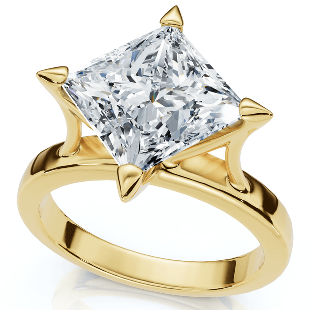 Pompeii3 Princess Cut Diamond Solitaire Engagement Ring Clear US 6.5 2