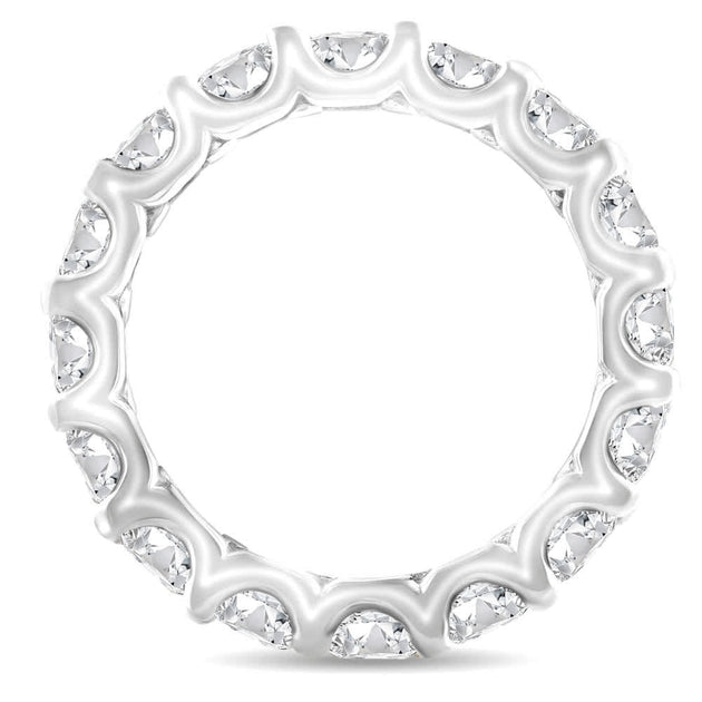 Pompeii3 U Prong Eternity Ring Multi 14k Gold US 8 4