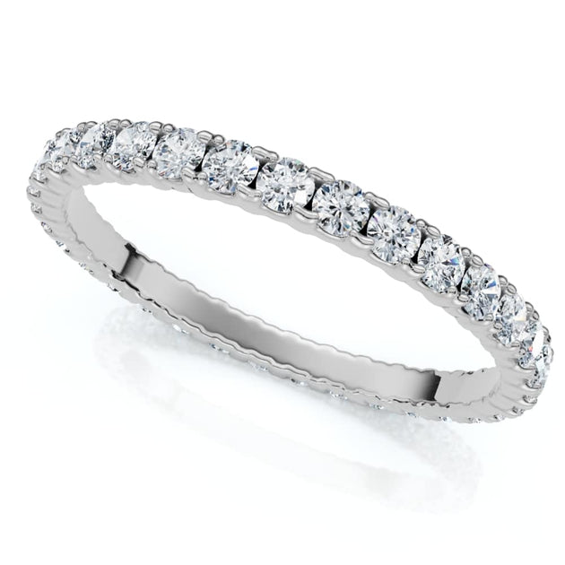 Pompeii3 5/8Ct Diamond Eternity Wedding Ring 14k Gold US 6.5 2