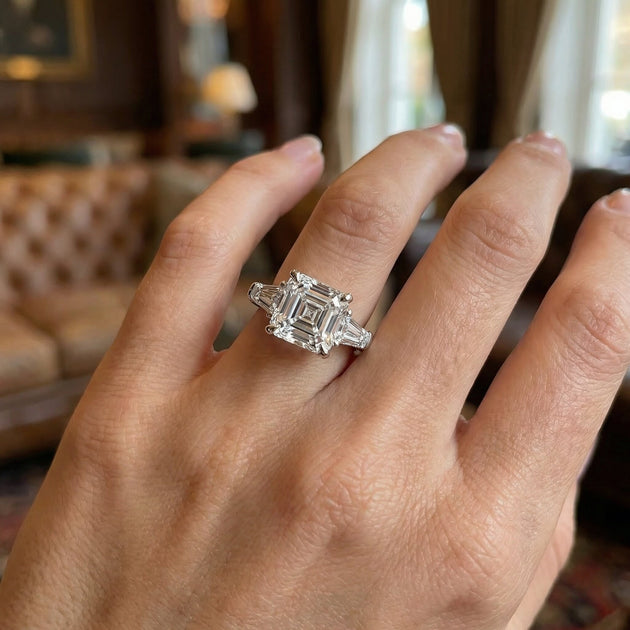 Pompeii3 Paulina Engagement Ring 14k Gold US 7.5 4
