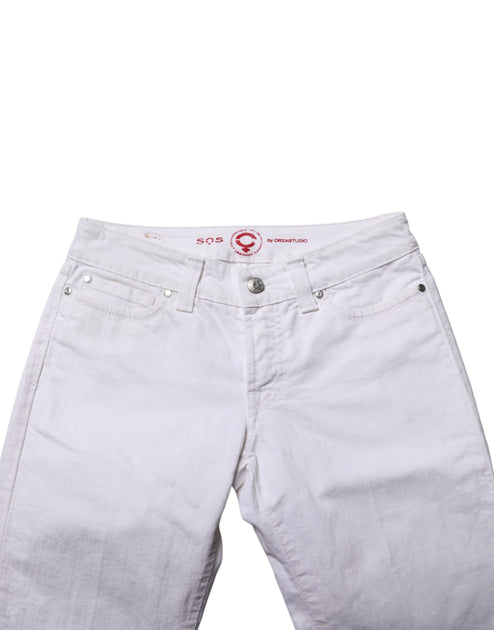S.O.S By Orza Studio Bootcut Jeans Weiß IT36 4