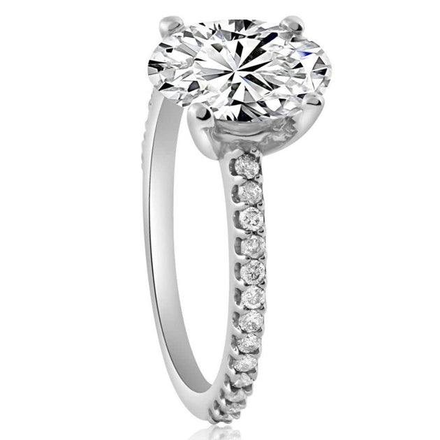 Pompeii3 Oval Lab Grown Diamond Engagement Ring US 4.5 5