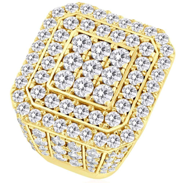 Pompeii3 5ct Diamond Ring Multi-Row Wedding Band White US 7 3