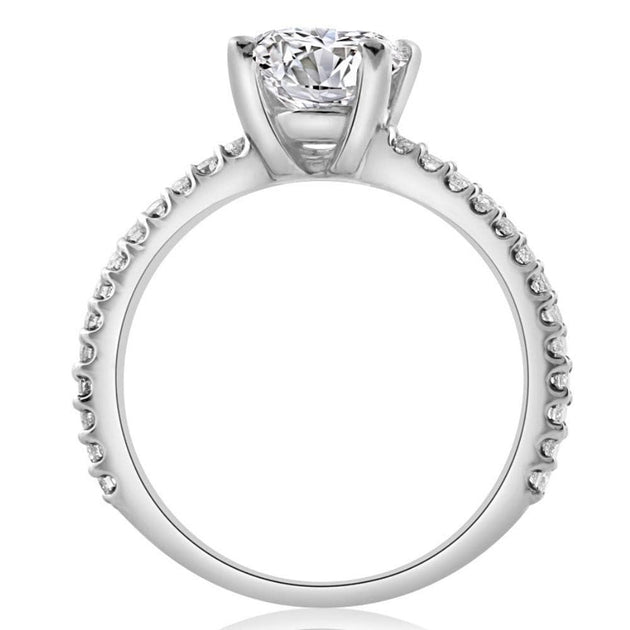 Pompeii3 Oval Lab Grown Diamond Engagement Ring US 4.5 4