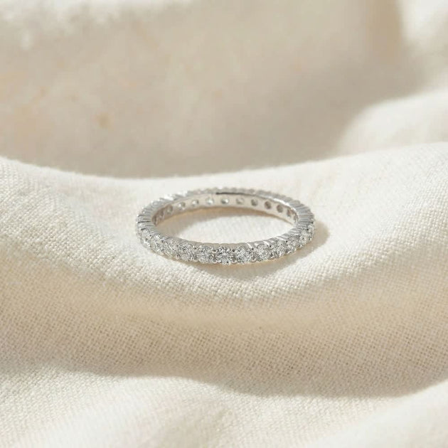 Pompeii3 1 Ct Diamond Eternity Lab Grown Ring Multi US 8.5 4