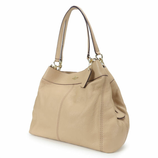Coach Ledertasche Tote Pink Beige Klein 4