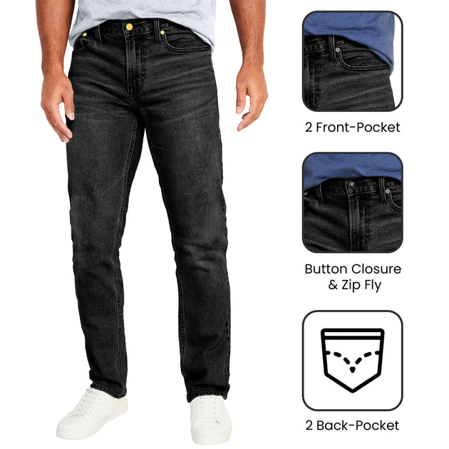 Blu Rock Men's Flex Stretch Jeans Multi 30x31 6