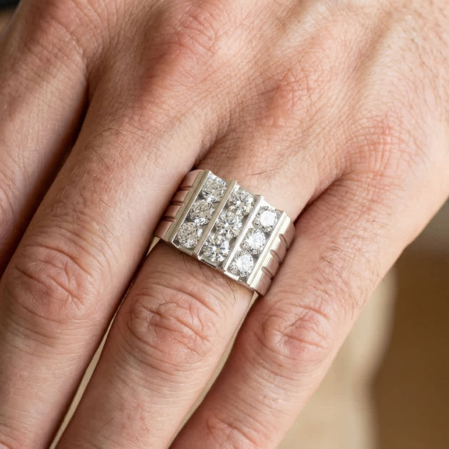 Pompeii3 Diamond Wedding Band Gold 8.5 5