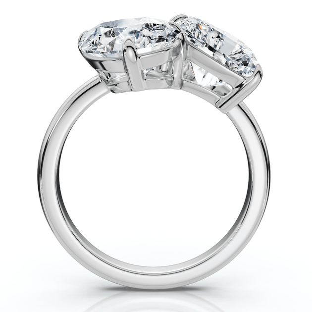 Pompeii3 3-Stone Diamond Ring White US 4.5 4