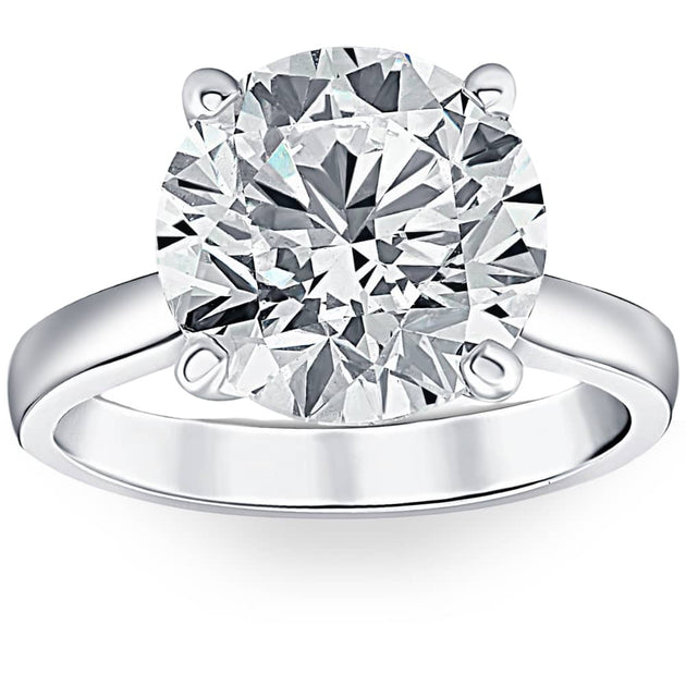 Pompeii3 Diamond Solitaire Engagement Ring White Gold US 5 2