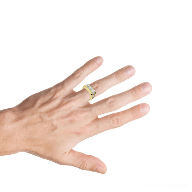 Pompeii3 Diamond Accented Wedding Ring 14k Gold US 6 4
