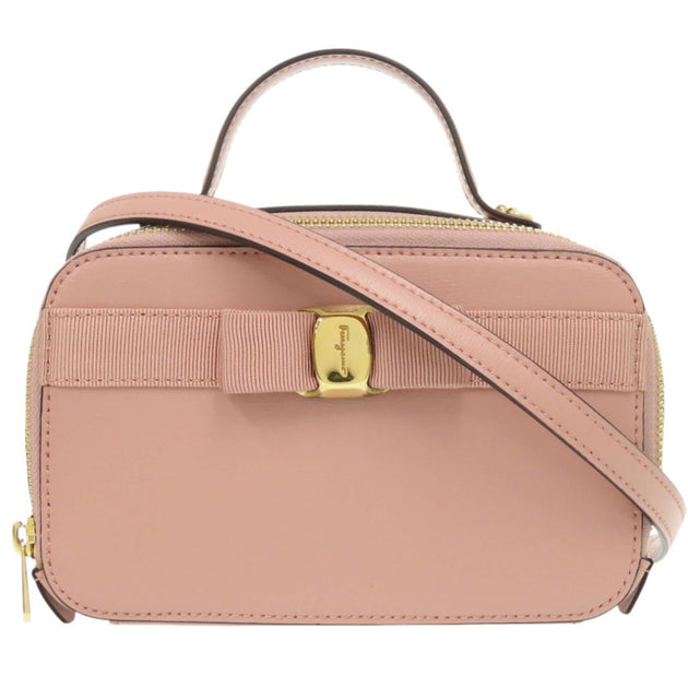 Salvatore Ferragamo Leather Shoulder Bag Pink Small 4