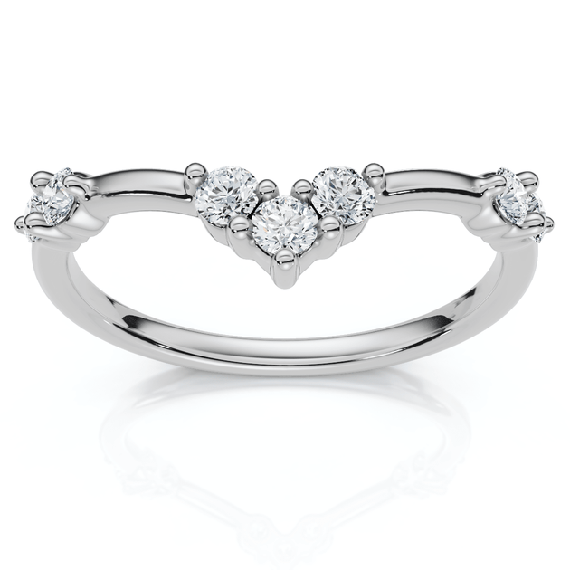 Pompeii3 1/4Ct Diamant Guard Ring 14k Gold US 5 2