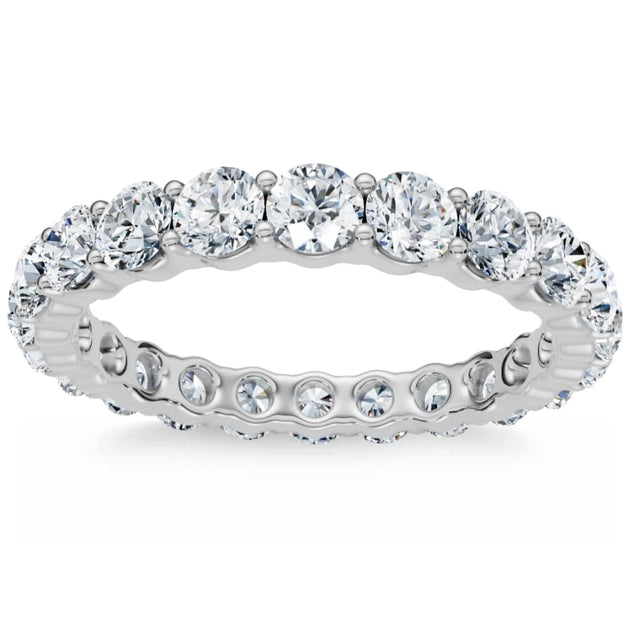 Pompeii3 Eternity Ring White Gold US 6.5 2