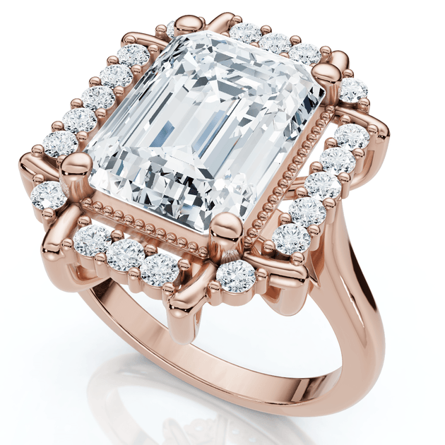 Pompeii3 4.25 Ct Moissanite Diamond Engagement Ring Gold US 4 4