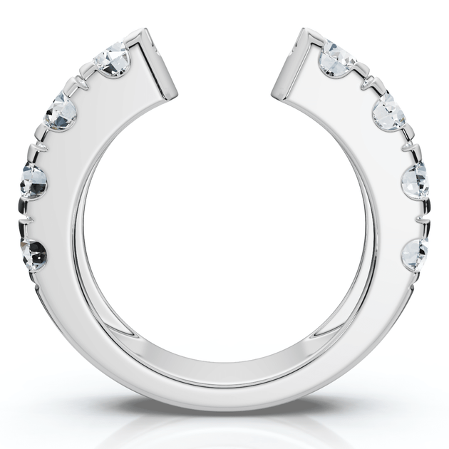 Pompeii3 Lyric Diamond Open Guard Ring 14k Gold US 8 4