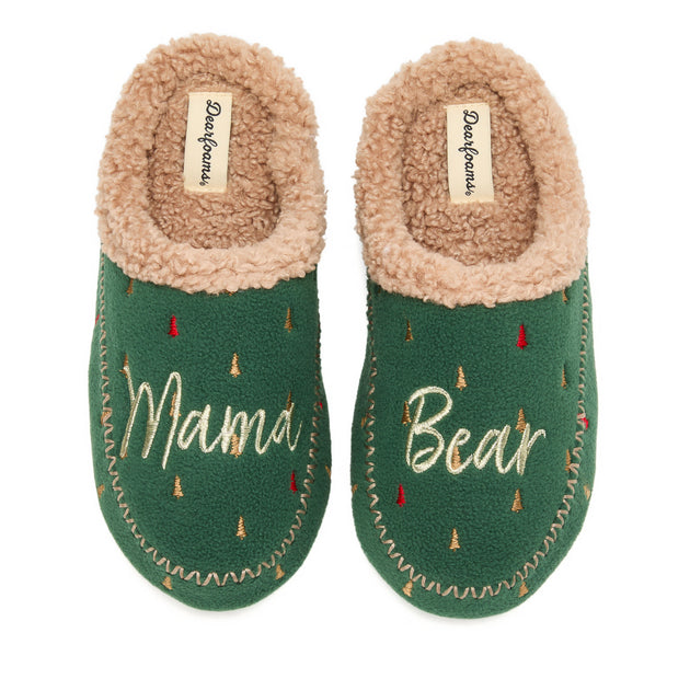 Dearfoams Mama Bear Clog Slipper Multi Medium 3