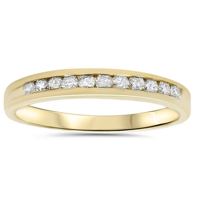 Pompeii3 Diamond Wedding Guard Stack Ring Yellow Gold US 7 2