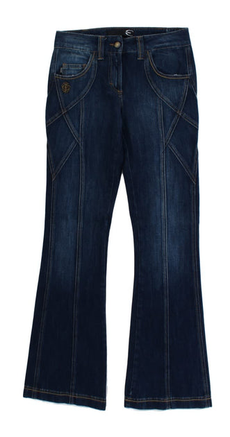 Just Cavalli Stretch Low Waist Flare Jeans Blue 26 2