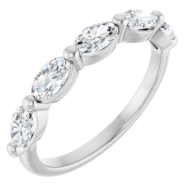 Pompeii3 1,75Kt Ovaler Diamant Ehering 14k Gold US 5-6 5