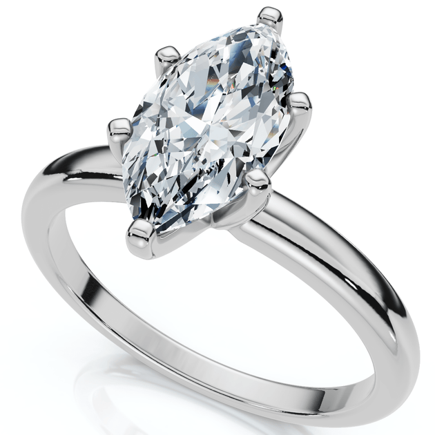 Pompeii3 1Ct Marquise Diamond Engagement Ring White Gold US 6 4