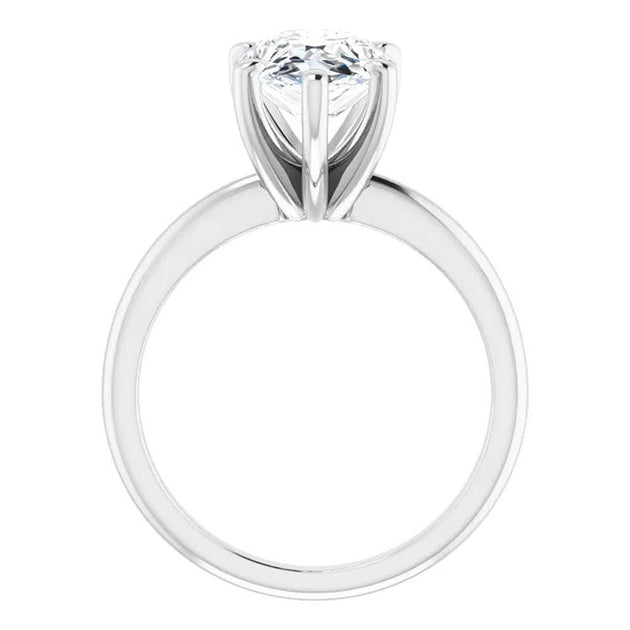 Pompeii3 2Ct Pear Moissanite Solitaire Engagement Ring 14k Gold US 8 3