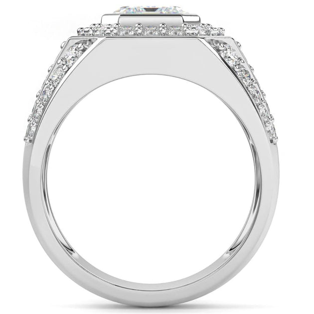 Bague Homme Émeraude Diamant 3Ct Pompeii3 Multi US 11 5