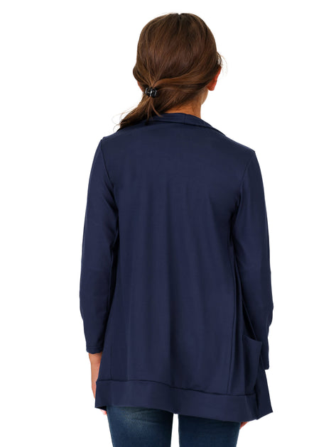 24seven Comfort Apparel 24sevenkid Cardigan Purple Medium 4