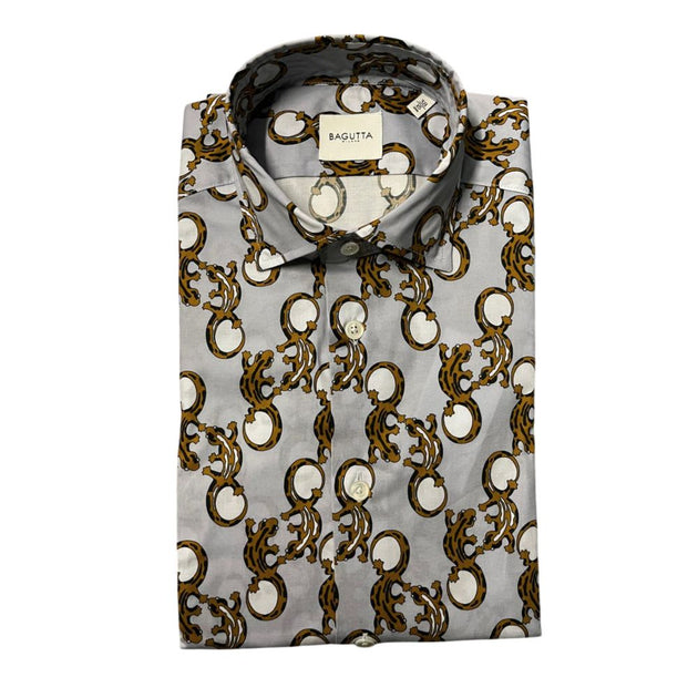 Bagutta Men Shirt Multicolor Small 3