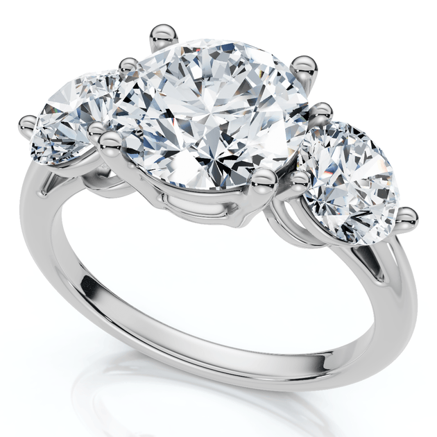 Pompeii3 3.5Ct Diamond Engagement Ring Lab Grown White Gold US 5 3