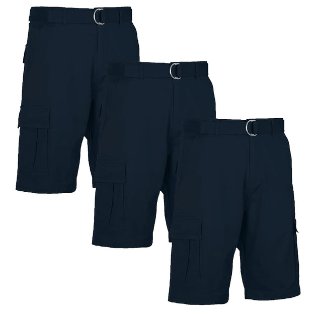 Blu Rock Men's Cotton Stretch Cargo Shorts Multi 34 3