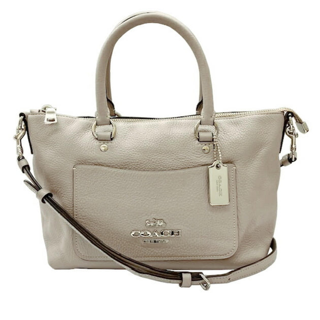 Coach Leather Handbag Gray Small 2