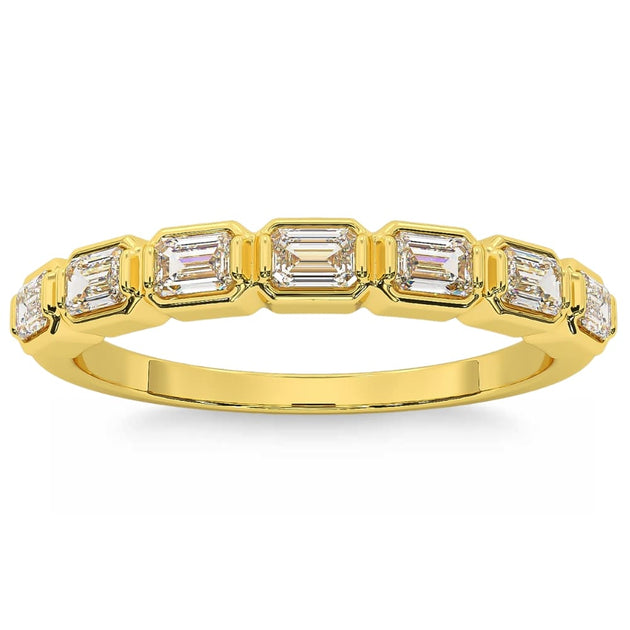 Pompeii3 5/8Ct Baguette Cut Wedding Ring 14k Gold US 8 3