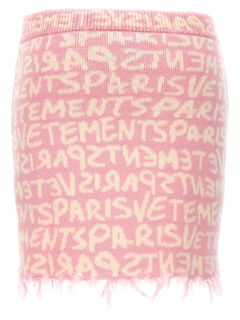 Vetements Damen Graffiti Monogram Rock Pink XS 3