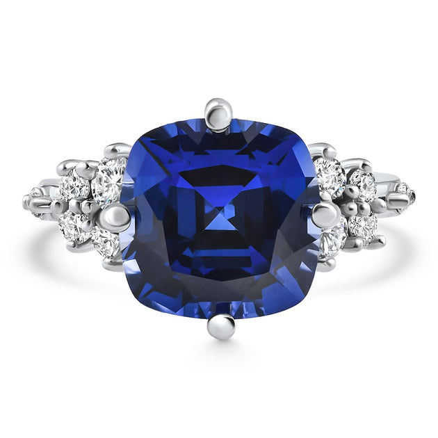 Pompeii3 Muse Sapphire Diamond Ring White Gold US 5.5 2