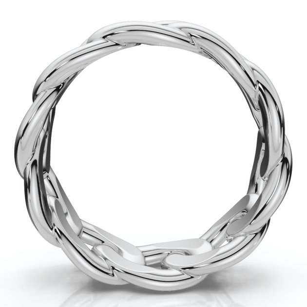 Pompeii3 Solid Heavy Cuban Link Ring 14k Gold US 12 4
