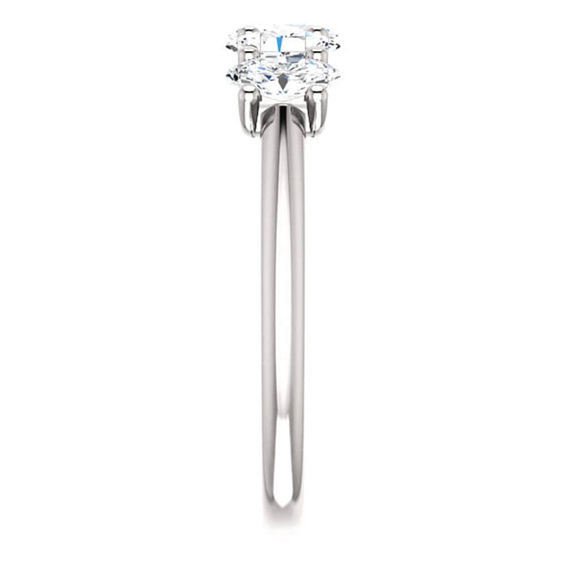 Pompeii3 1.5Ct Oval Moissanite Wedding Ring Multi US 8 5