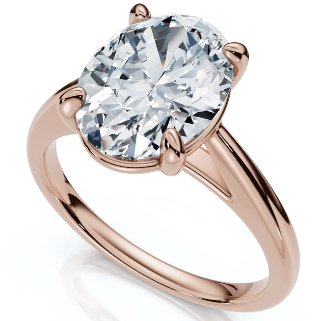Pompeii3 Ashley Solitaire Engagement Ring Gold US 5-6 2